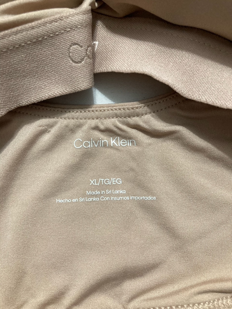 CALVIN KLEIN Form to Body Lightly Lined Scoop Neck Bralette Bra CEDAR XL