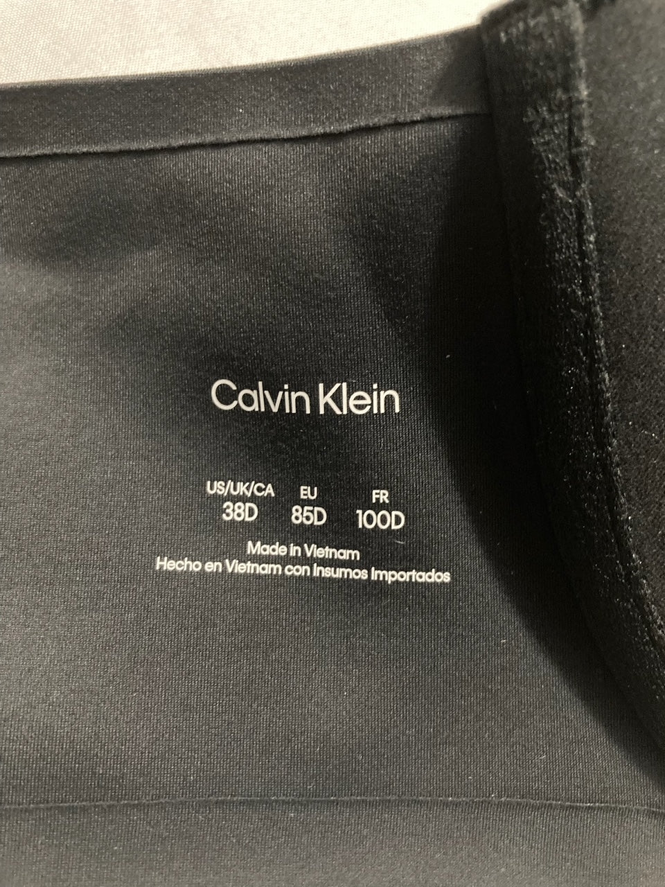 CALVIN KLEIN Perfectly Fit Modern T-Shirt Bra BLACK 38D