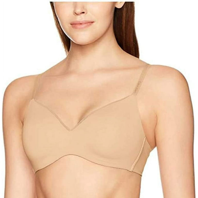 Calvin Klein Women's 2 Pack Lightly Lined Wirefree Bra, Black/Nude S