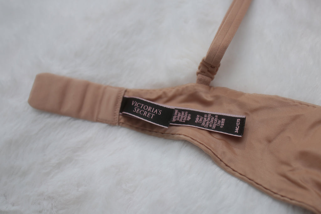 Victoria's Secret Plunge T‑Shirt Bra, Lightly Lined 34C Beige