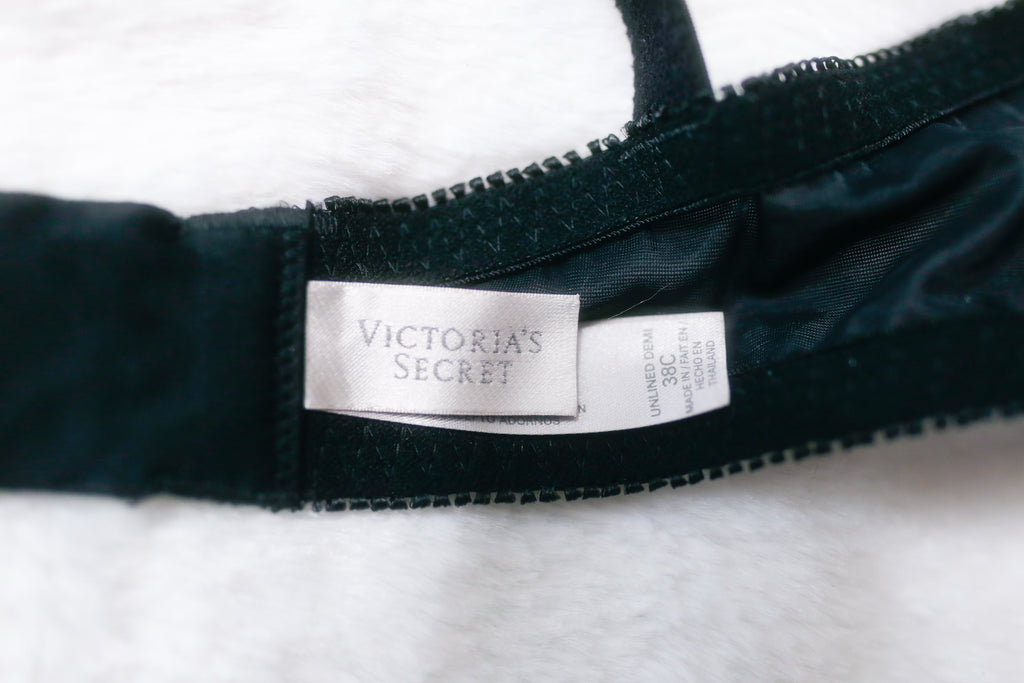 Victoria's Secret Balconette Lace Bra 38C Beige/Black