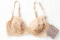 Calvin Klein Unlined Lace Underwire Bra Beige 30C NEW