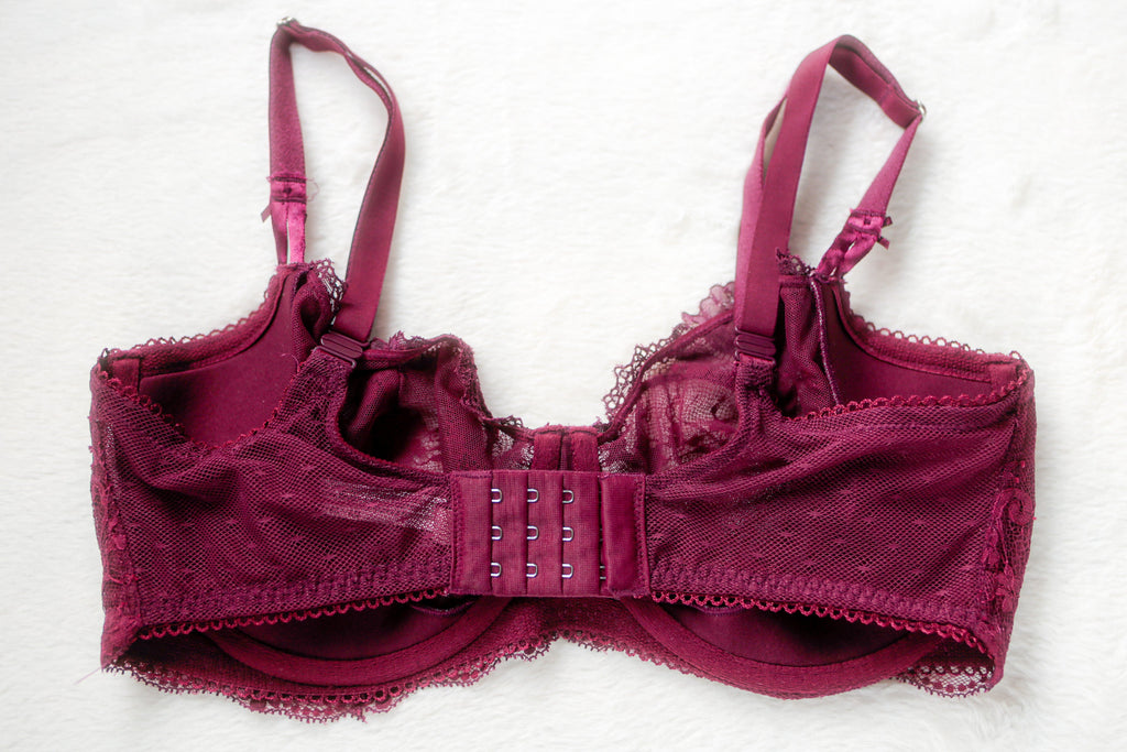 Victoria's Secret Dream Angels Push-up Unpadded Unlined Lace Demi Bra Purple 36DDD