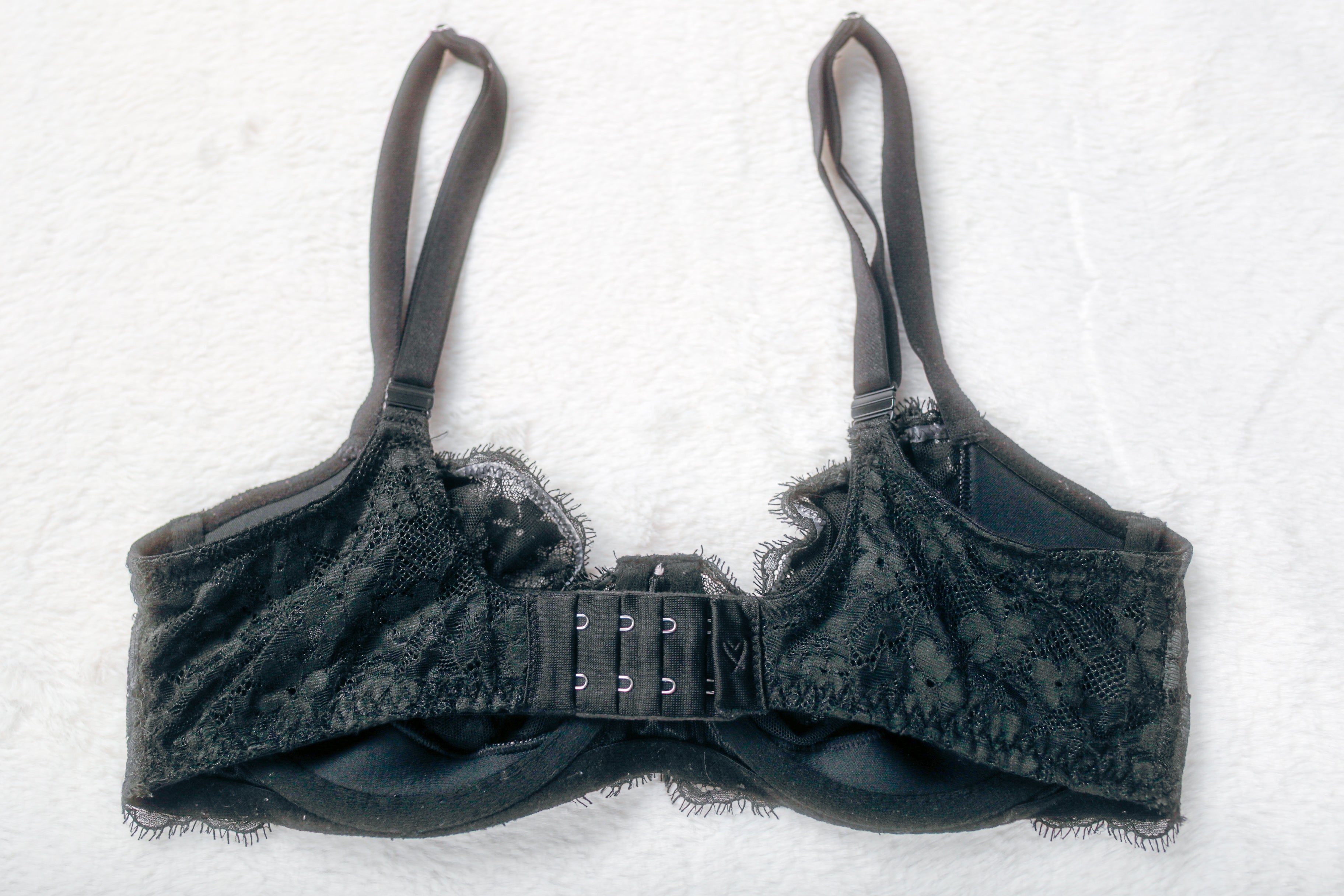 Victoria's Secret Dream Angels Witchy Unlined Push-up Lace Bra Black 34D
