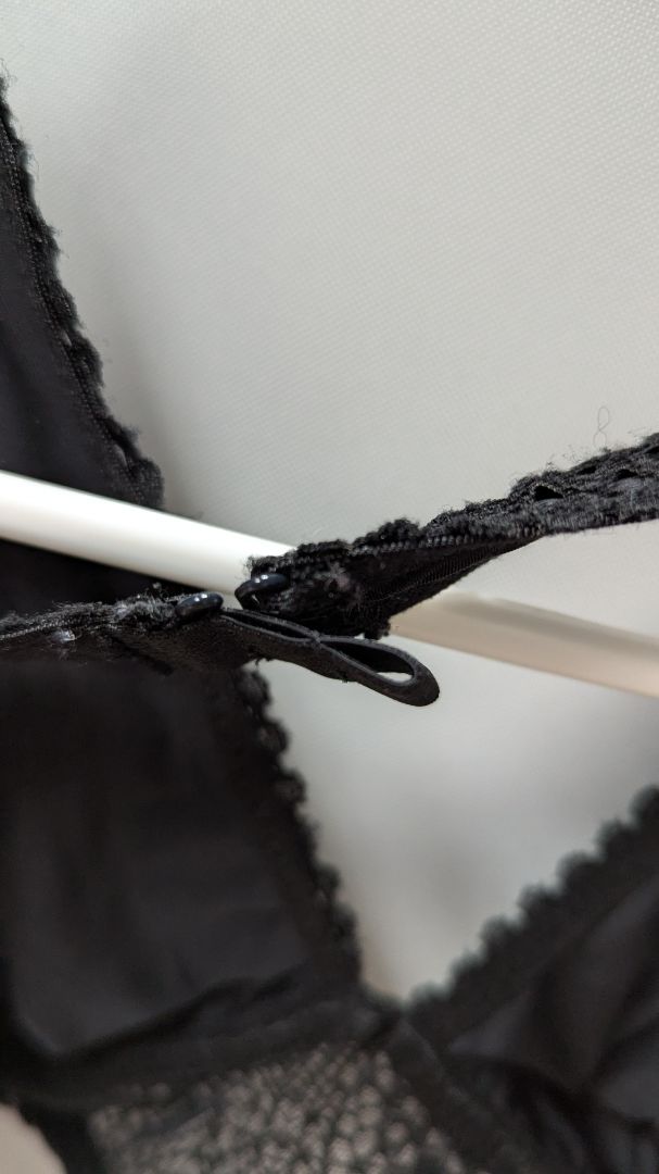 Victoria's Secret Black Lace Halter-Neck Bralette