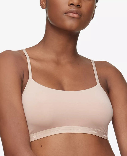 Calvin Klein New Comfort Logo Unlined Bralette - QF6757
