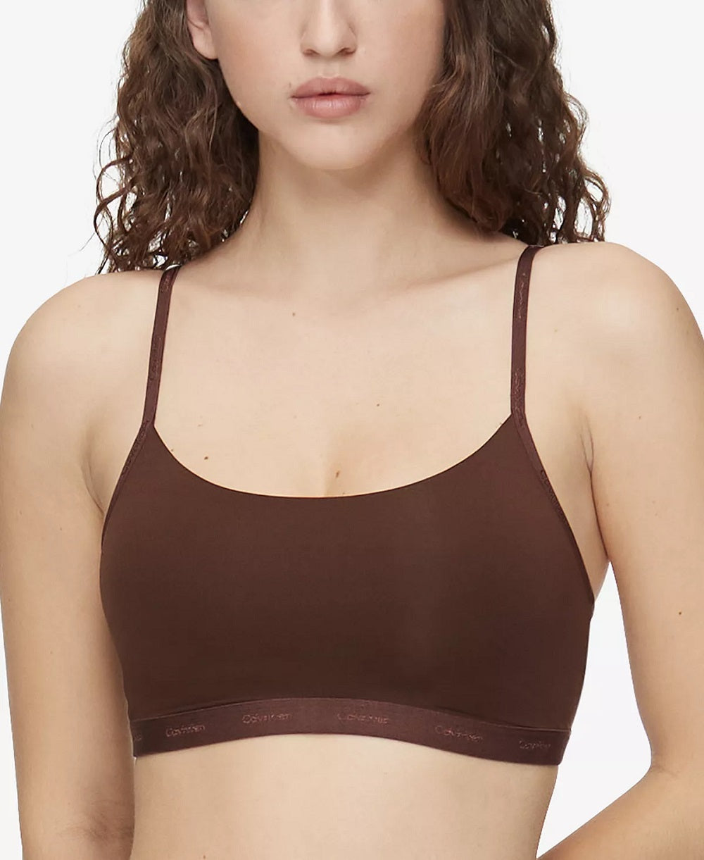 Calvin Klein New Comfort Logo Unlined Bralette - QF6757