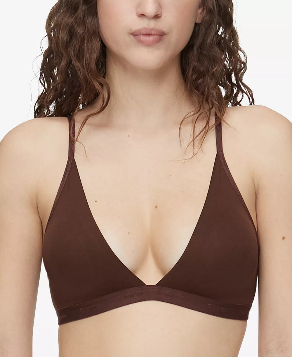 Calvin Klein New Comfort Logo Light Lined Triangle Bralette - QF6758