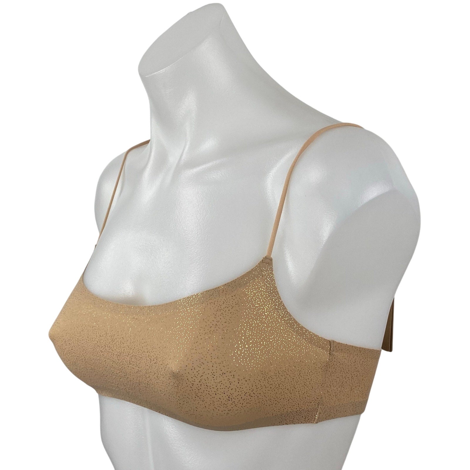 NEW Skims Meta Eco Bamboo Thin Strap Gym Athletic activewear Bra Bralette Top XS