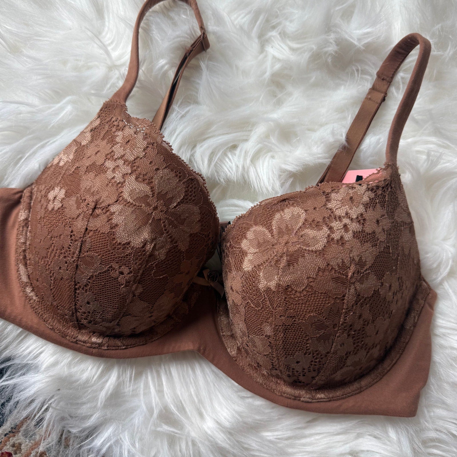 Victoria's Secret Brown Lace Bra - 34D