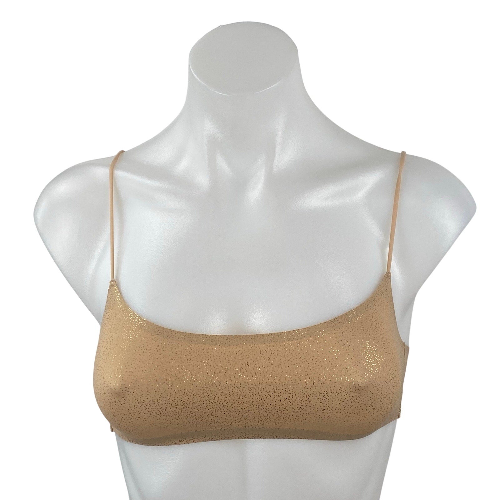 NEW Skims Meta Eco Bamboo Thin Strap Gym Athletic activewear Bra Bralette Top XS
