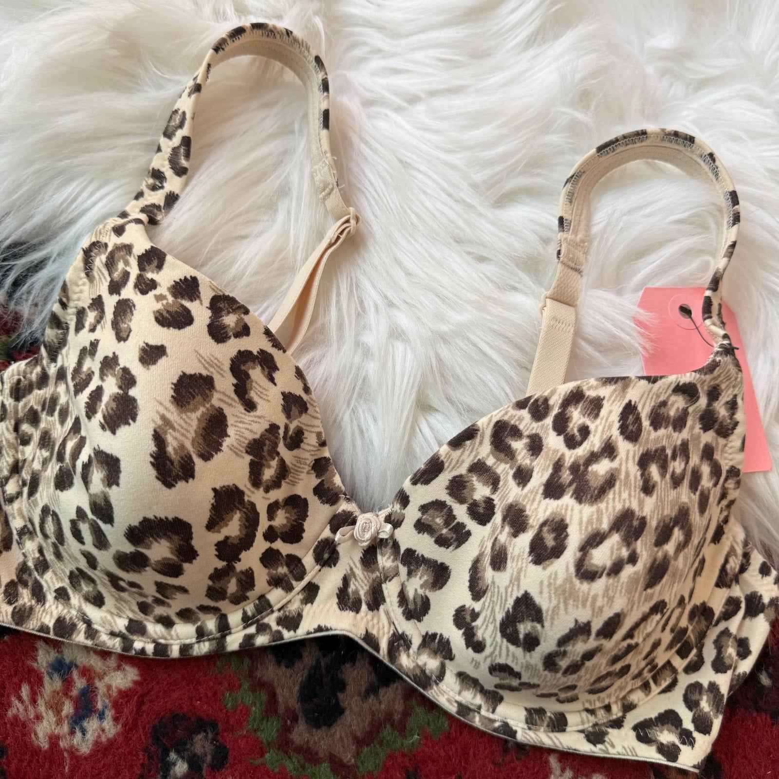 Victoria's Secret Vintage Y2K Animal Print Bra - 34C