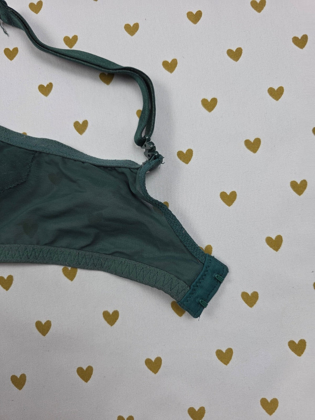 Victorias Secret Green Shimmer Dream Angels Push Up without padding Bra 34DD