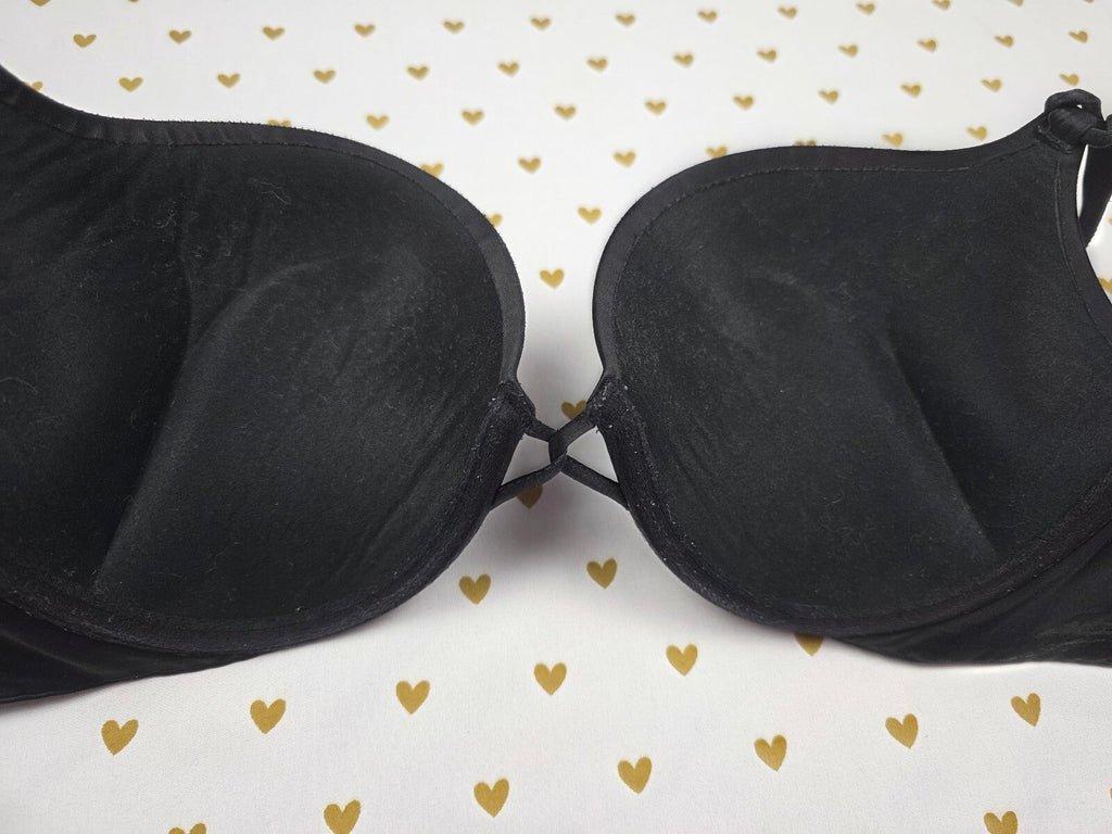 Victorias Secret Black BOMBSHELL PLUNGE Add 2 Sizes Push Up Bra 36C