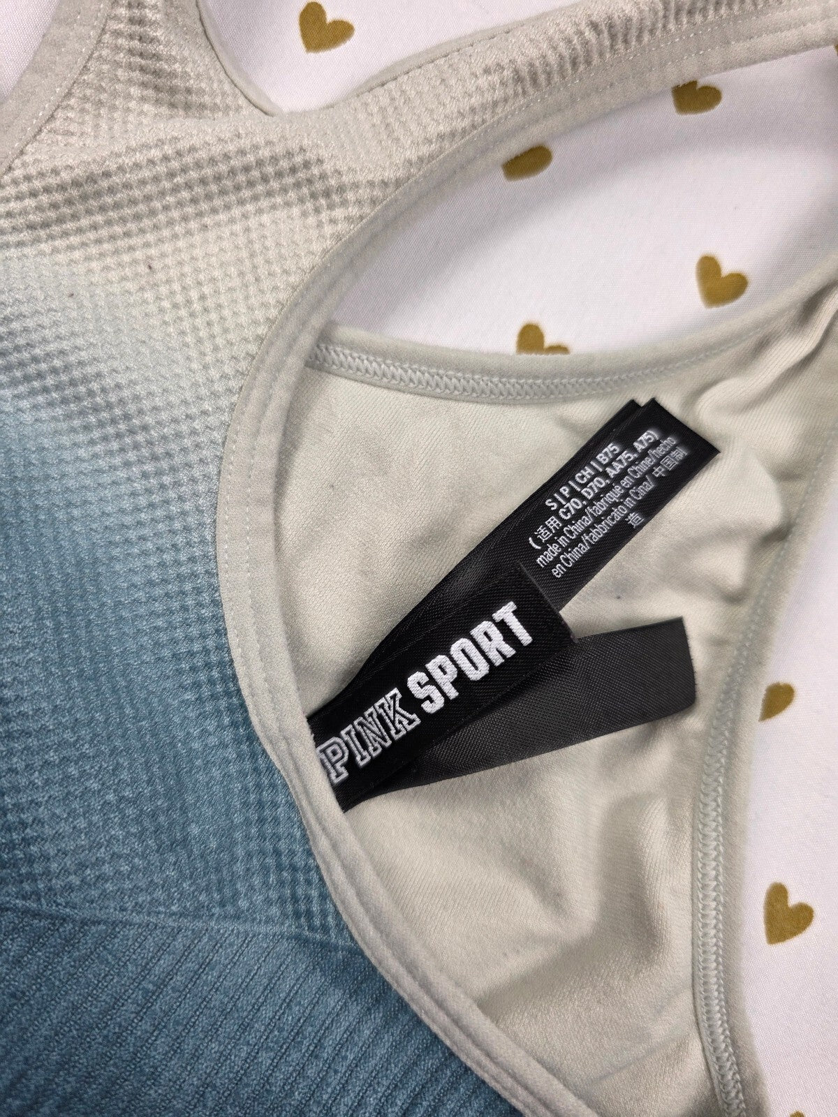 Victorias Secret Pink Gradient Sports Bra Active SMALL Bralette Bra Top Tank