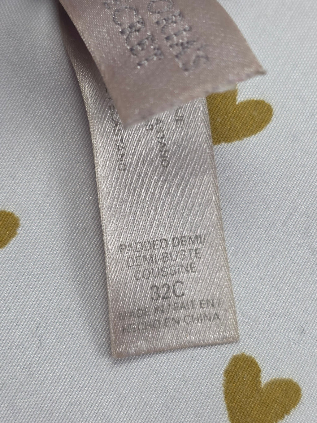 Victorias Secret Vintage Padded demi balconette Bra 32C