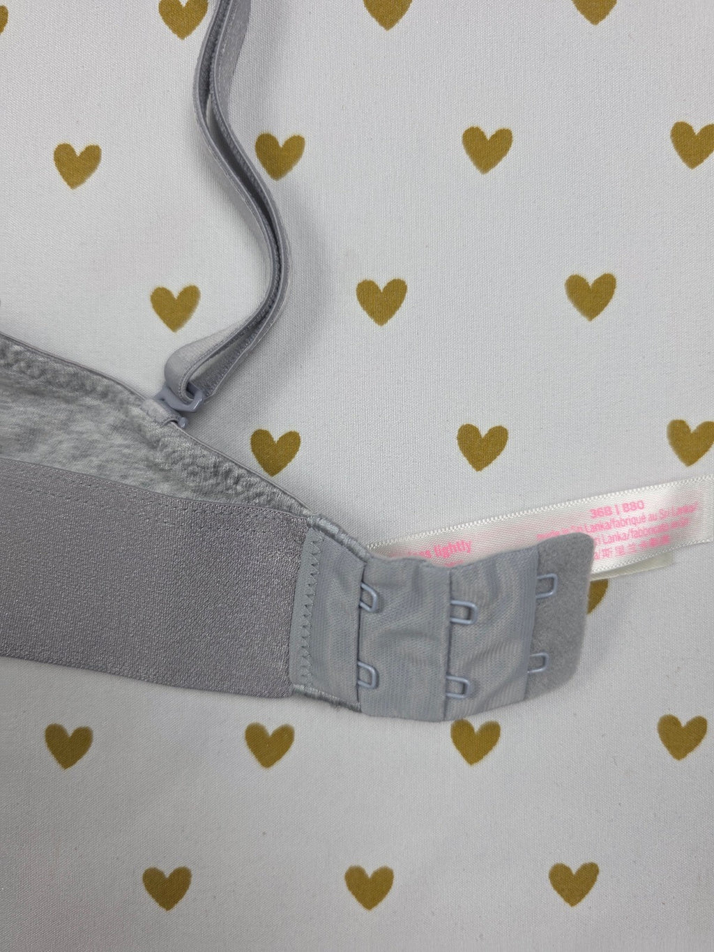 Victorias Secret PINK Wireless No Wire Grey 36B Wear Everywhere Bra