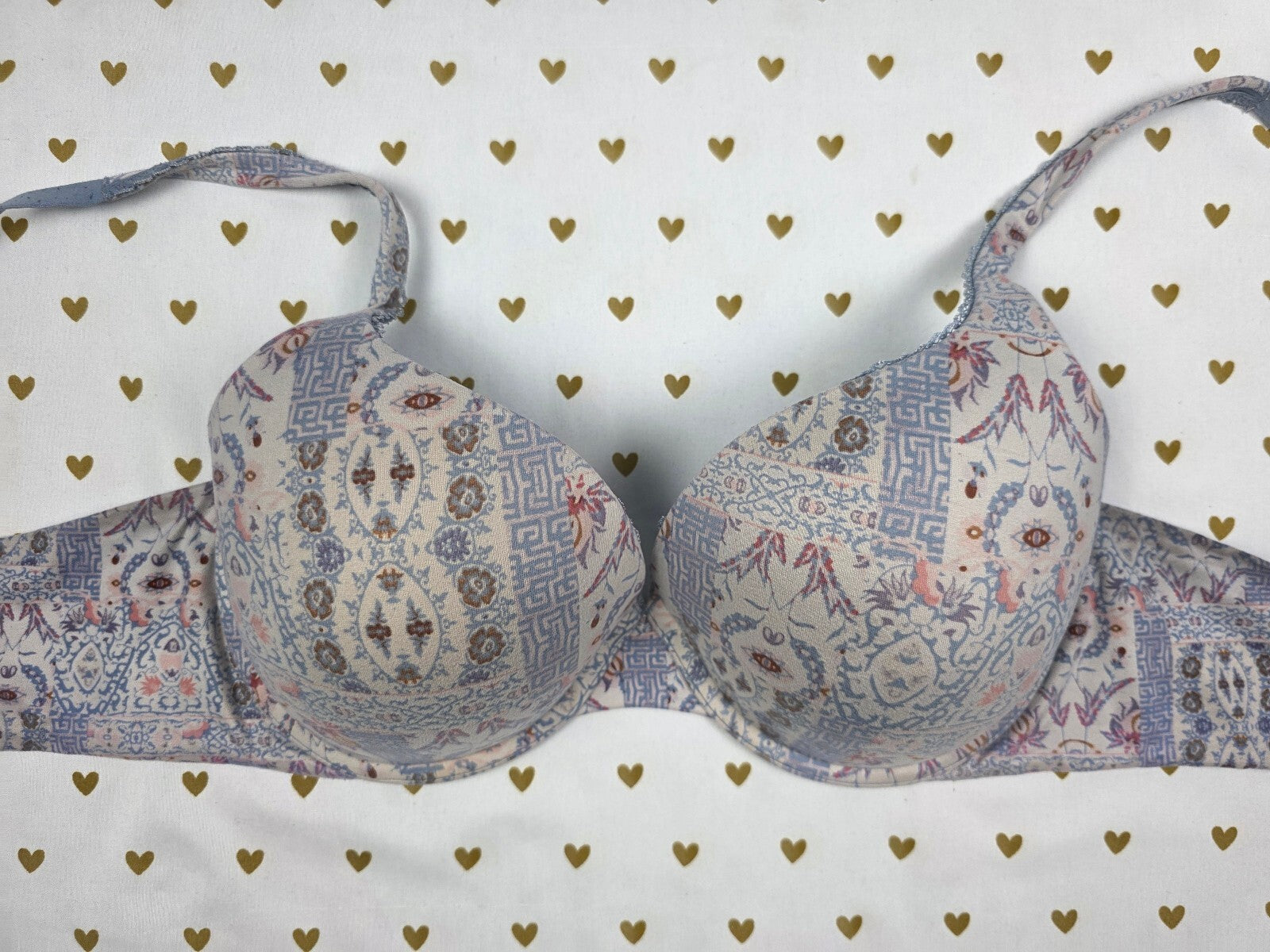 Victorias Secret Patterned Perfect Shape Bra 36D