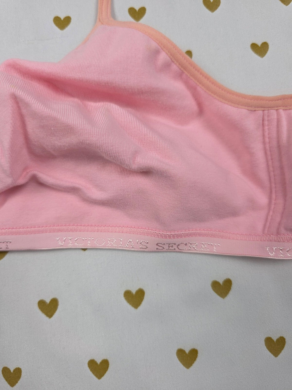 Victorias Secret Vintage Cotton 34C Lightly Lined Lounge bra PINK