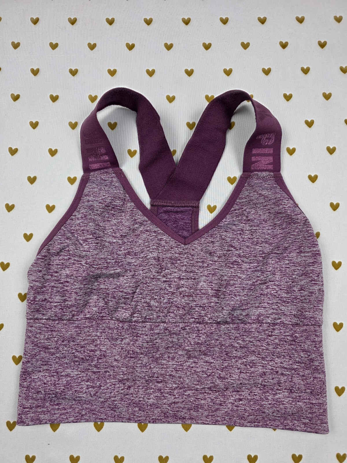 Victorias Secret Pink Active Maroon XS Bralette Bra Top Tank