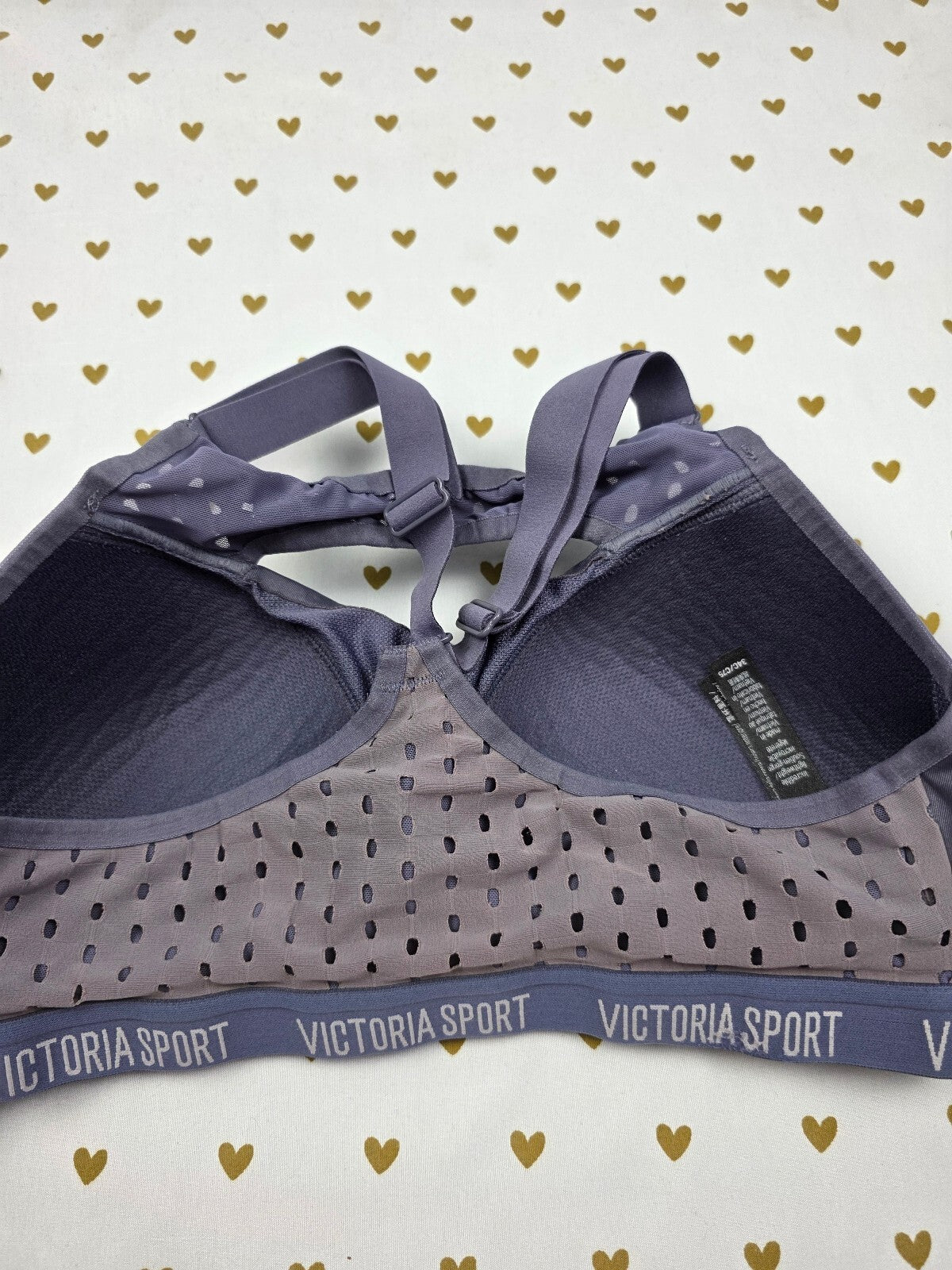 Victorias Secret Grey INCREDIBLE Lightweight Sports Bra Tank Top 34C