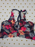 Victorias Secret Pink Floral Lace XS Bralette Bra Top Tank