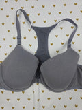 Victorias Secret Front Close racerback Bra BLING Tank Sequin 38B