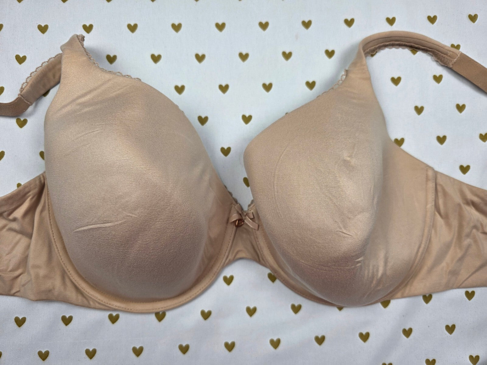 Victorias Secret Beige Lined Perfect coverage bra 38DDD