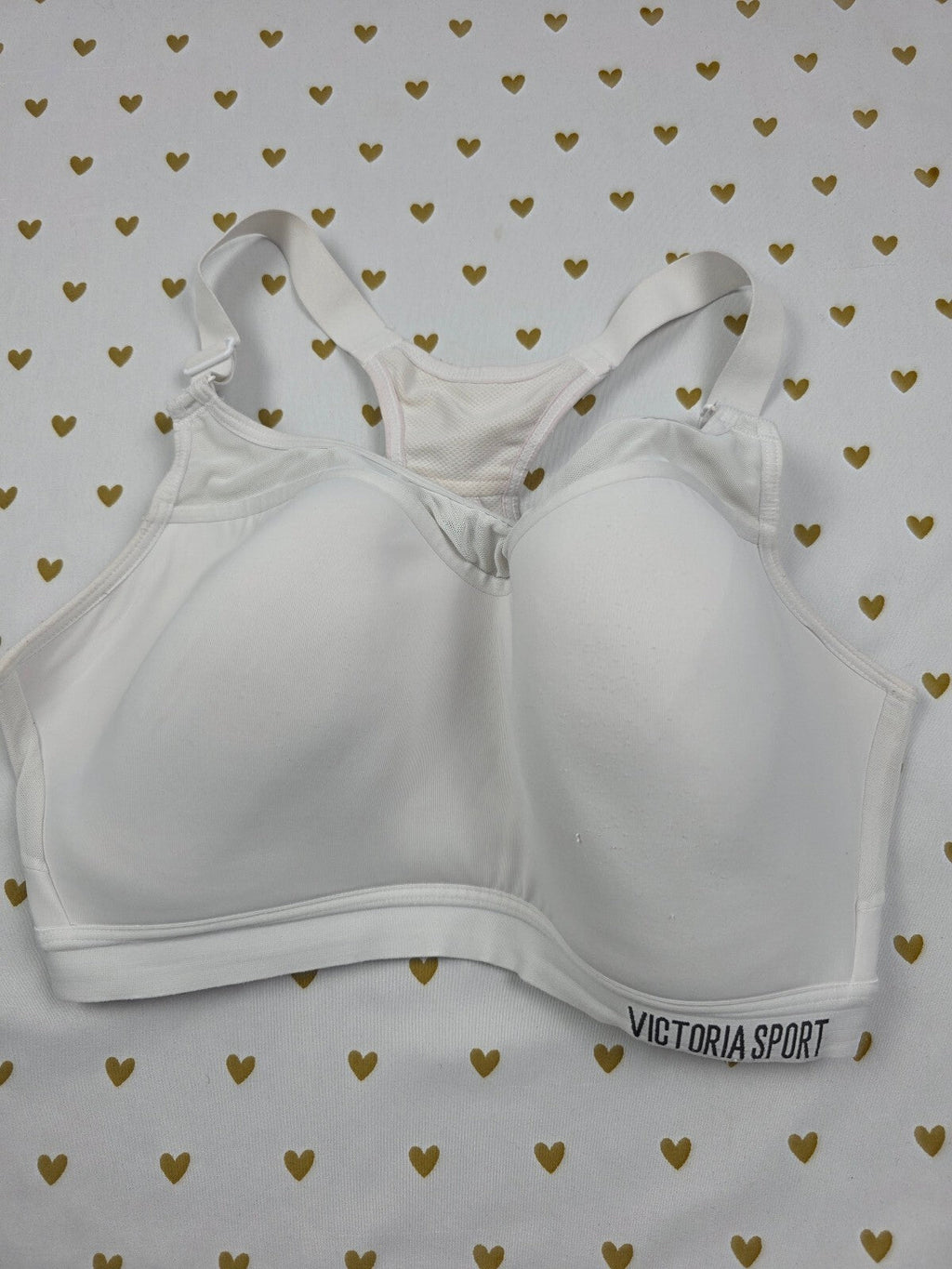 Victorias Secret White Sports Bra Exercise Active Support 34DD