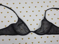 Victorias Secret Vintage Sheer Black Bra 34B Y2k 99 Lounge
