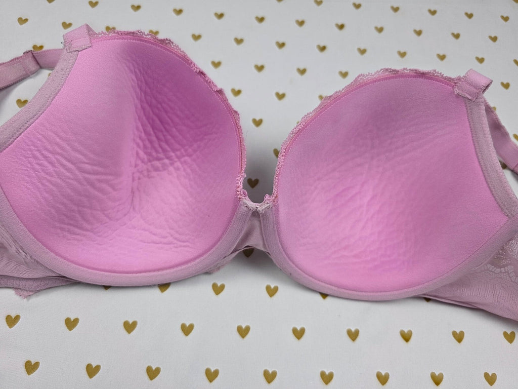 Victorias Secret  Dream Angels Lined Demi Balconette Bra Lace 34DDD