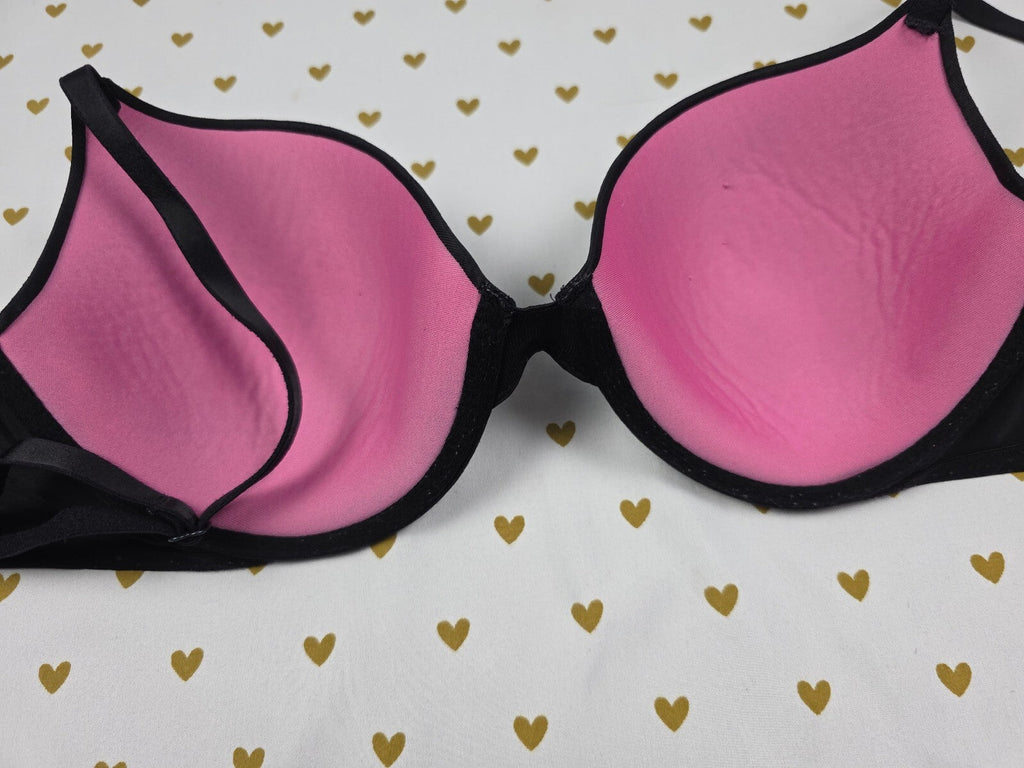 Victorias Secret PINK Black 32D Wear Everywhere T Shirt Bra