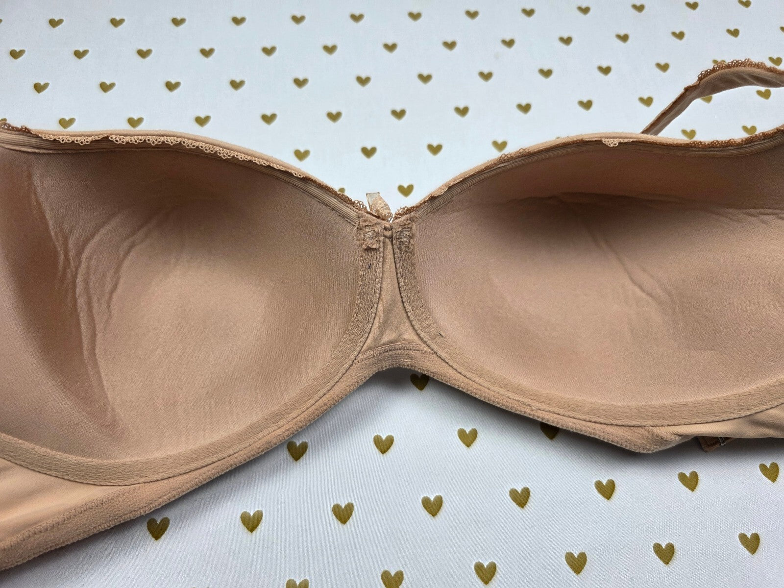 Victoria's Secret Beige Body By victoria lined Demi Bra 38DD