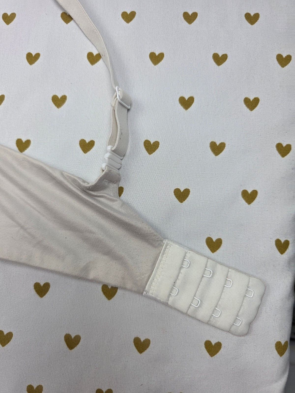 Victorias Secret White Lined Demi Balconette Bra 34D