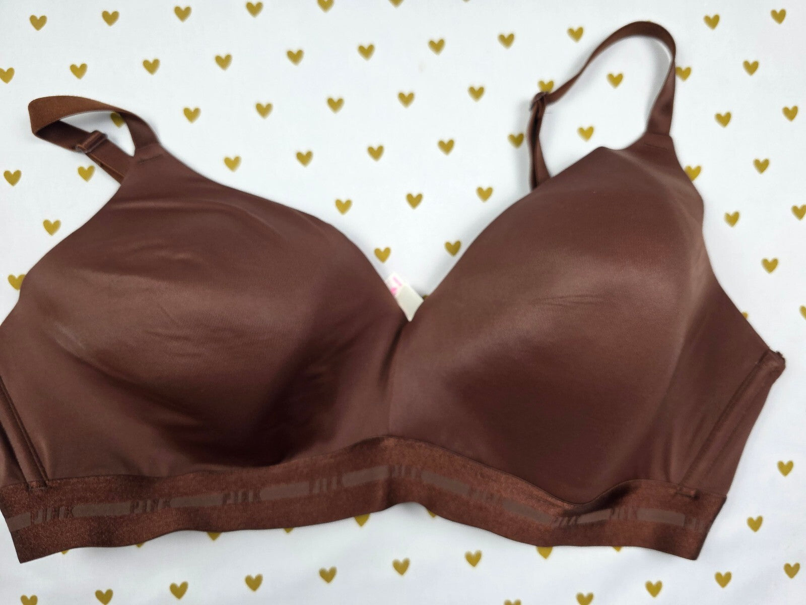 Victorias Secret Pink Brown 40D Wireless No Wire  Wear Everywhere Bra