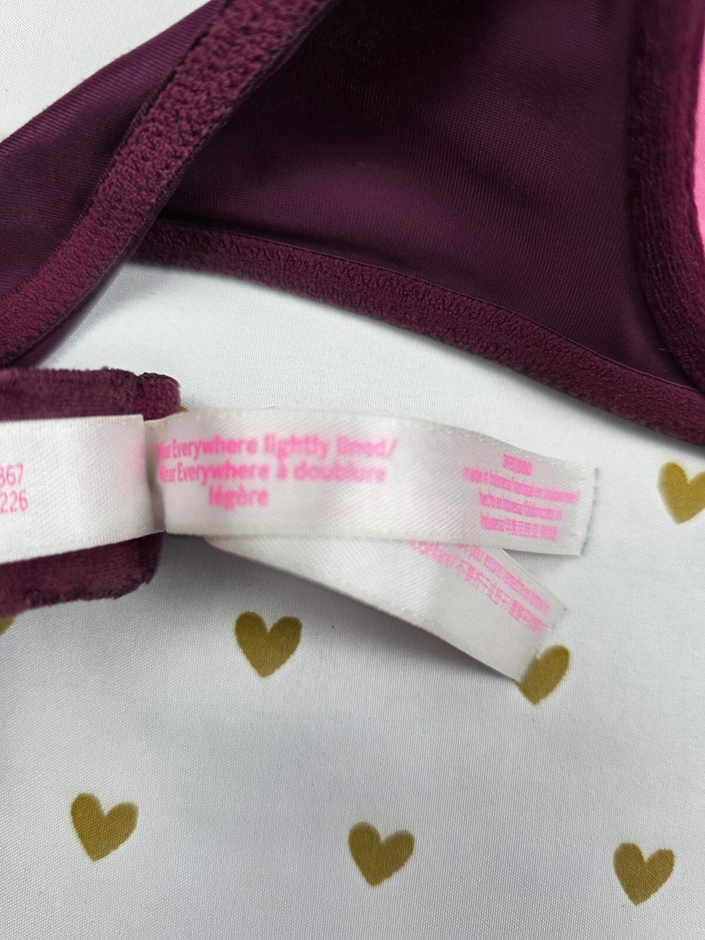 Victorias Secret PINK Purple 36B Wear Everywhere Lightly Lined Bra