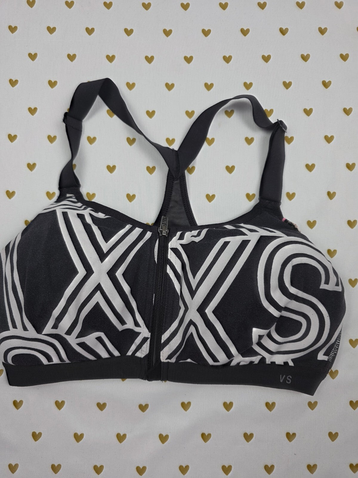 Victorias Secret VSX Logo Supportive Sports Bra Front Close Exercise 34D