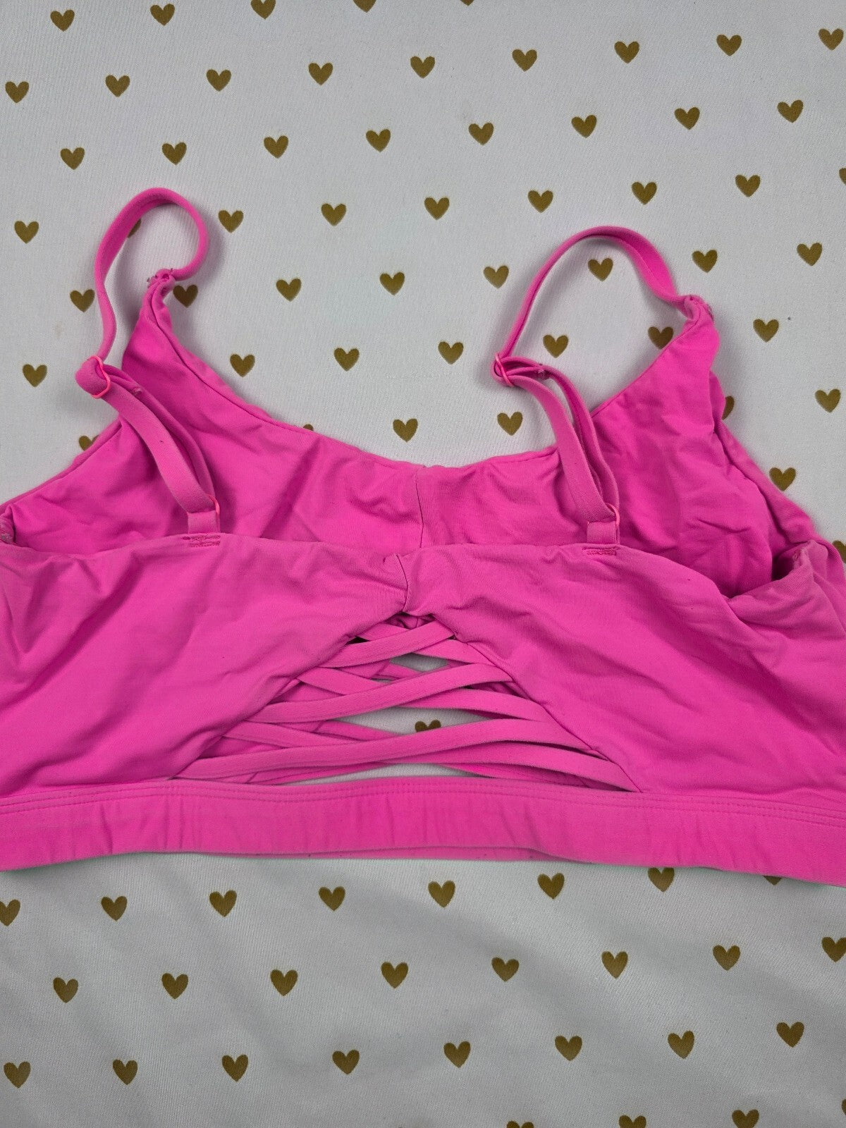 Victorias Secret Pink Ultimate Sports Bra MEDIUM Bralette Bra Top Tank