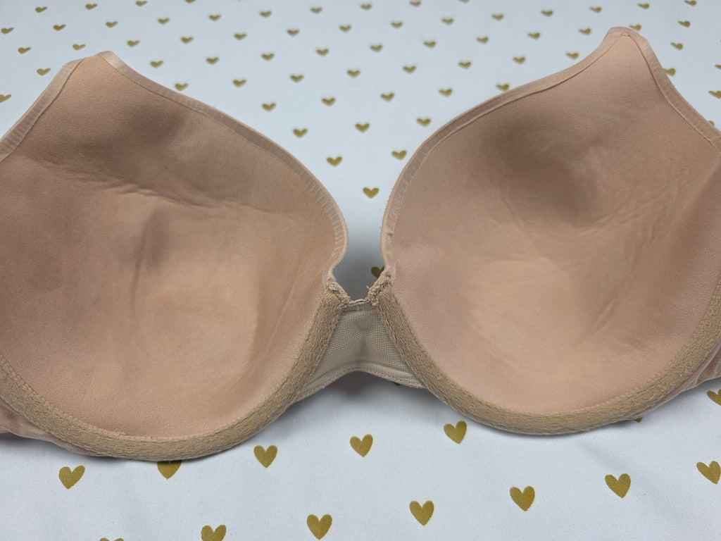 Victorias Secret beige Lined Perfect Coverage Bra 36D