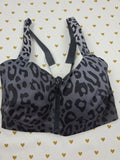 Victorias Secret Leopard Cheetah Grey SPORTS BRA Incredible Knockout Tank 32DDD