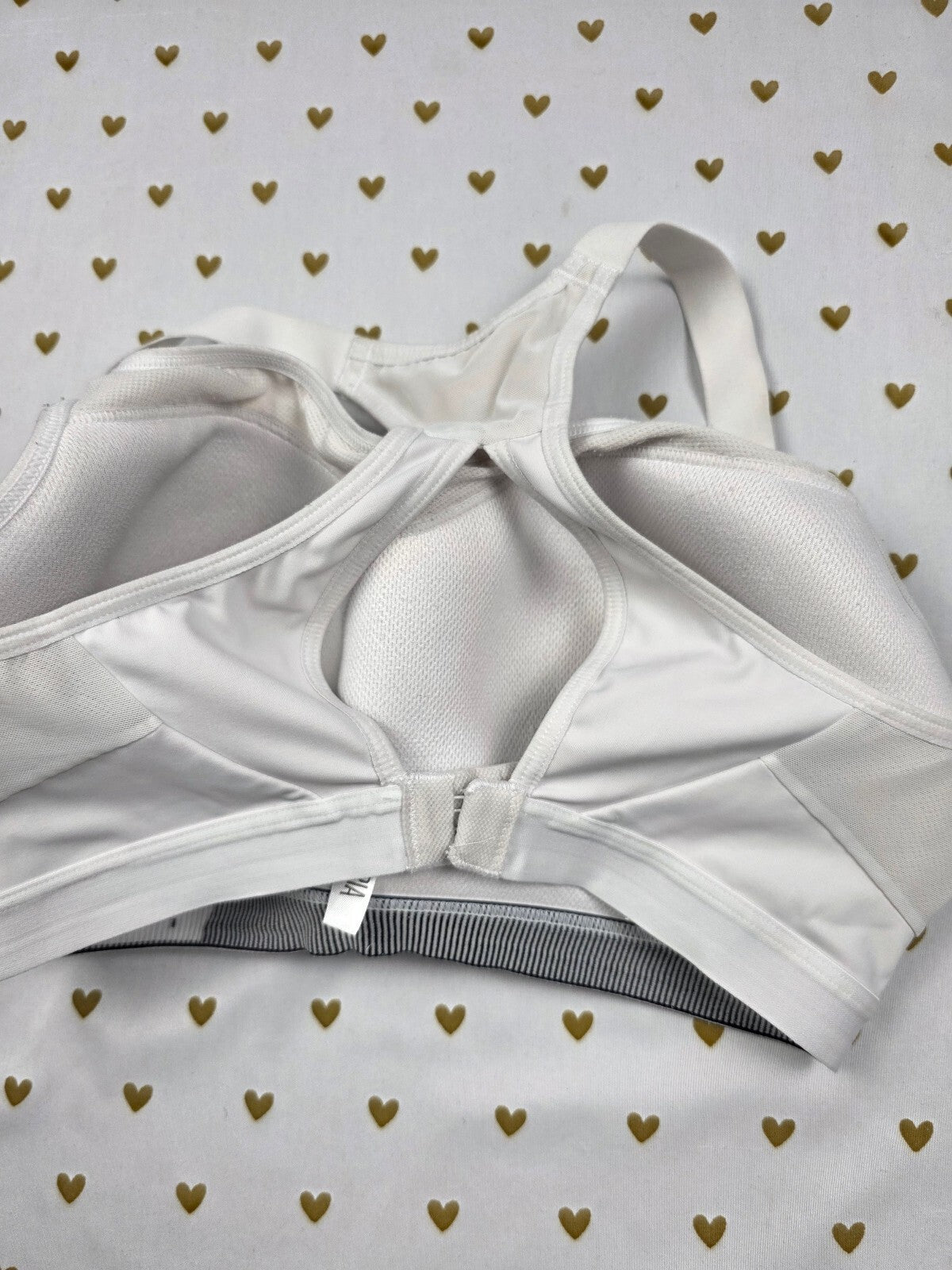 Victorias Secret White Sports Bra Exercise Active Support 34DD