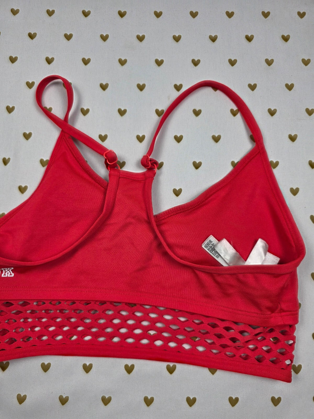 Victorias Secret Pink Red Ultimate Small Sports Bra Bralette Bra Top Tank