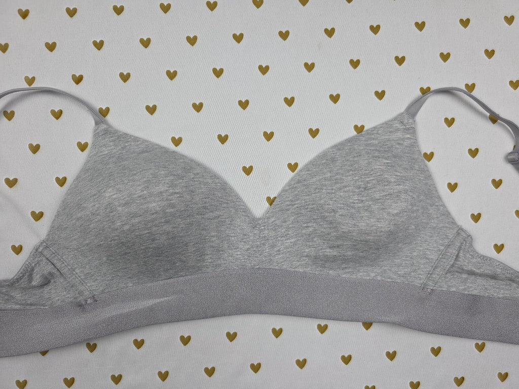 Victorias Secret PINK Wireless No Wire Grey 36B Wear Everywhere Bra