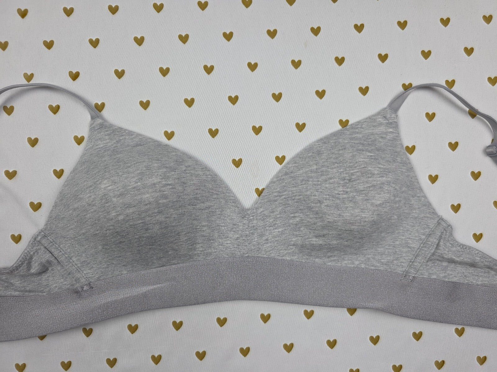 Victorias Secret PINK Wireless No Wire Grey 36B Wear Everywhere Bra