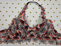 Victorias Secret Pink geometric Halter Bralette lace XS  Bralette Bra Top Tank