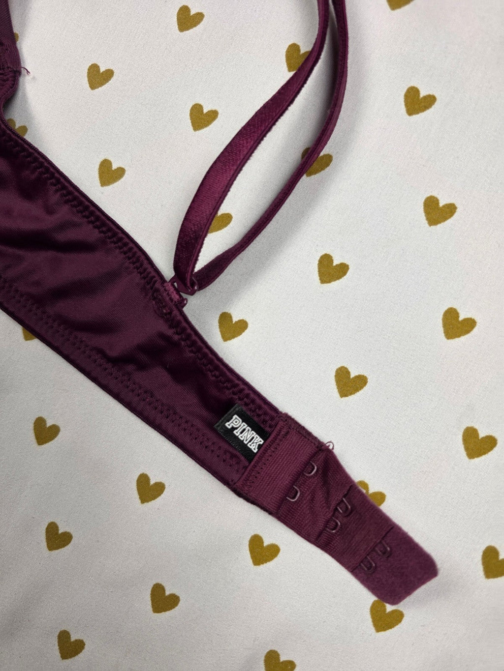 Victorias Secret Pink 34A Maroon Wear Everywhere SUPER Push Up Bra