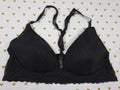 Victorias Secret Black Stretch Lace 38C Lightly LIned Plunge Bra