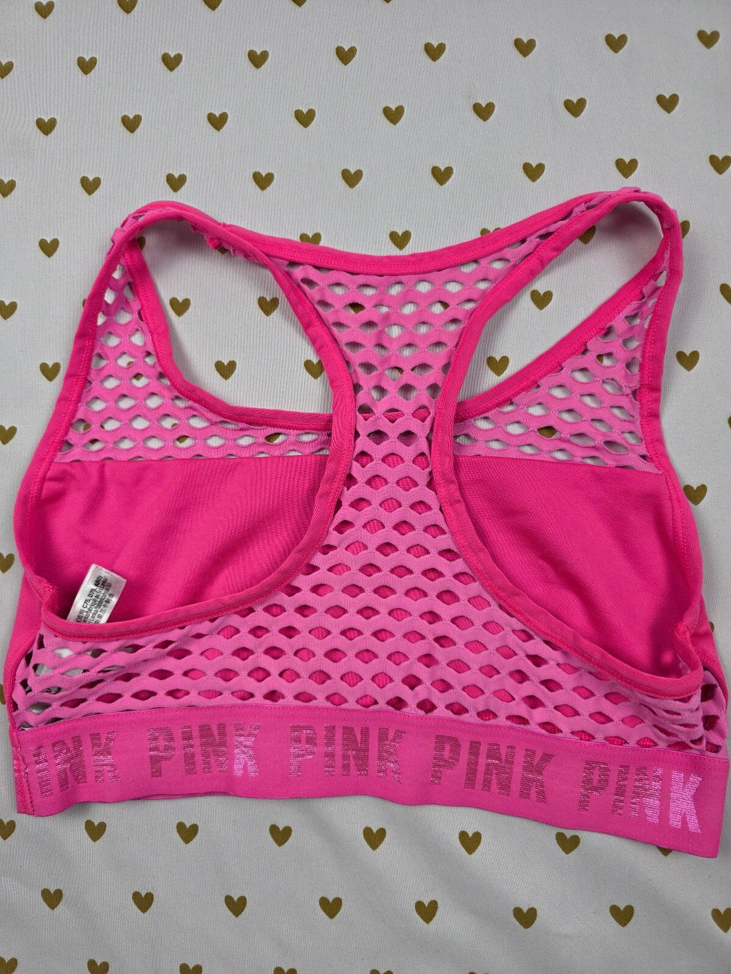 Victorias Secret Pink medium mesh Sports Bra Bralette Bra Top Tank
