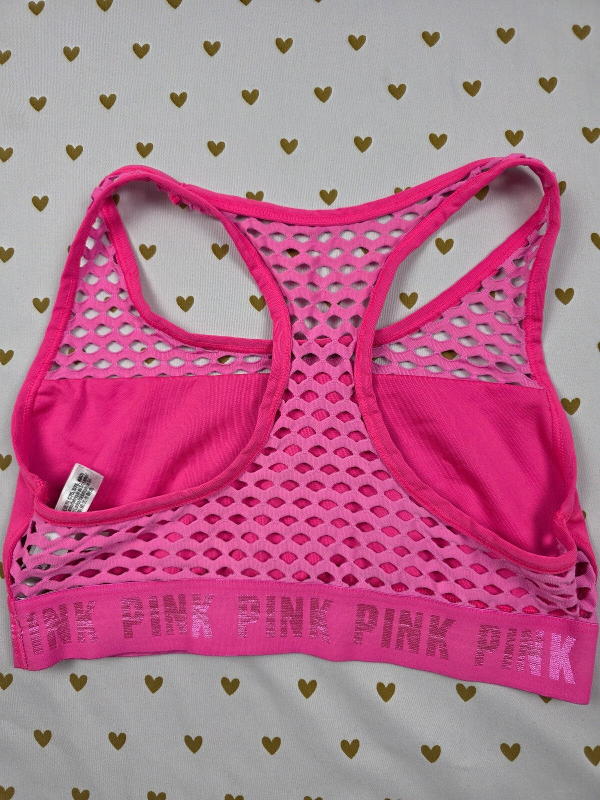 Victorias Secret Pink medium mesh Sports Bra Bralette Bra Top Tank