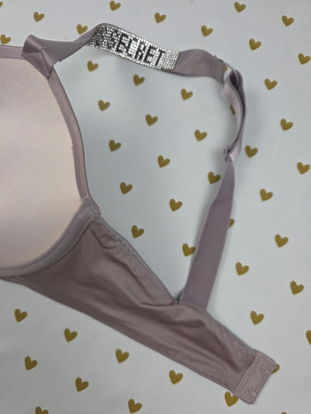 Victorias Secret Bling Strap Satin Bra Very Sexy Push Up 34DD